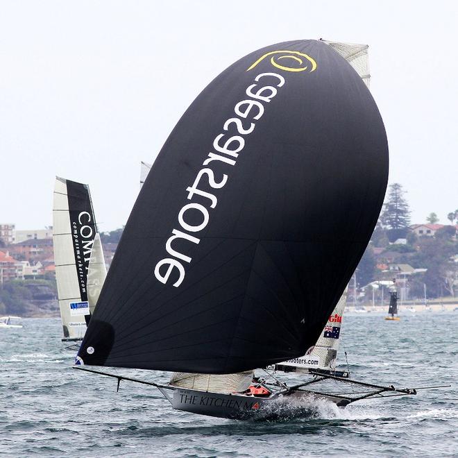 The Kitchen Maker in the opening race of the championship ©  Frank Quealey / Australian 18 Footers League